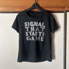 プリント半袖Tシャツ（？）黒