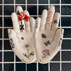 Nathalie Lete ハンドトレイ ナタリーレテ nathalie lete 手のひらトレイ 陶器 | kizzifabric