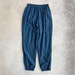 希少◎Reebokヴィンテージ古着90sテックナイロンパンツ刺繍ロゴXLネイビー