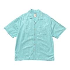 ジャマイカジャックス シルク 開襟 アロハシャツ ハワイアンシャツ ジャガード