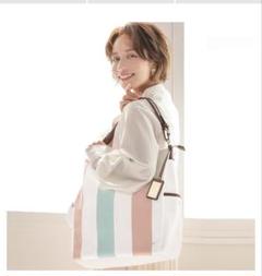 【LES CLEIAS】レザーショルダーストラップ付きトートバッグ w11_greige_2503.jpg?fitin=720:720