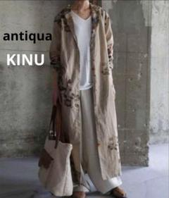 安価ファッション - antiqua アンティカ KINU アート花柄 ロング
