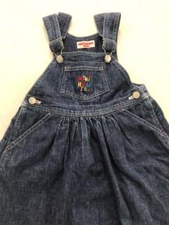 MIKI HOUSE ジャンパースカート ロゴデニムジャンパースカート