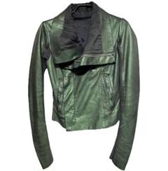 Rick Owens 斜めジップ ウール ライダースジャケット 36 RICK OWENS(リックオウエンス) ライダースジャケットRU19FA4764
