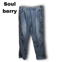 2559★【soul berry】　デニム　ウエストゴム　３L　ウエストゴム