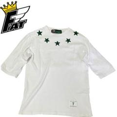 FAT エフエーティー グリーン スター 五分袖 Tシャツ 白　Mサイズ
