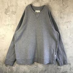 Y2163古着　トレーナー　スウェット　グレー　無地　90s Y2K