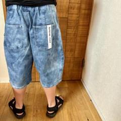 SALE。ストレッチデニムタックショーツ