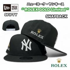 NEW ERA 9FIFTY ヤンキース ROLEX ブラック 限定 金刺繍