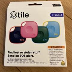 【新品未使用】Tile mate 4色セット タイルメイト Life360 Tile Mate (2024) カラー 4個パック/電池交換不可(最大