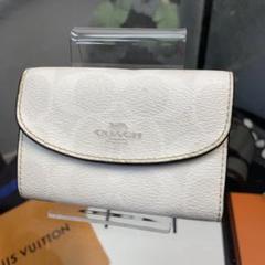 新品☆COACH コーチ　キーケース　ホワイト レザー ロゴ Brandol / COACH コーチ キーケース シンプル レザー ホワイト