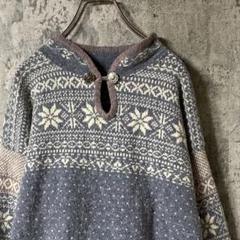 ALPS winter knit ライトブルー　XL