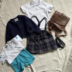 津田幼稚園　制服　セット　110 8点セット 津田学園 幼稚園 制服一式 - メルカリ