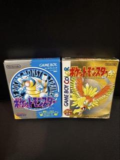 ポケモン　青、金　箱付き　セット