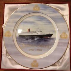 QE2 世界で最も有名な豪華客船『クイーンエリザベス2世号』 限定版プレート QE2 世界で最も有名な豪華客船『クイーンエリザベス2世号