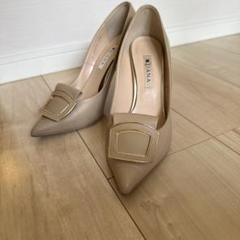 DIANA グレー ポインテッドトゥ ハイヒール 010151.jpg