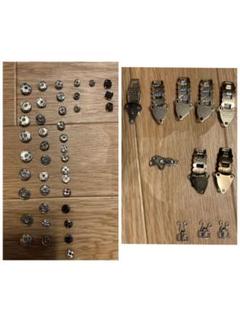 スナップボタン　直径1cm〜5mm  41個　とホック　11個のサムネイル