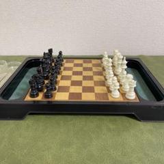 クリスタルチェス ガラス製 インテリア チェス盤 24.8cm×24.8cm