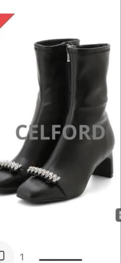 新品未使用 CELFORD ショートブーツ 黒色 新品未使用 CELFORD ショートブーツ 黒色