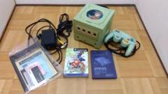 【ジャンク・欠品有り】外箱有り・ゲームキューブ本体　シンフォニックグリーン