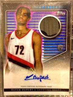topps NBA Rayan Rupert ルーキーサイン　ジャージカード