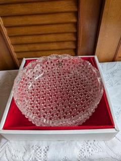 ポロニア　クリスタルガラス　切子　フルーツ盛鉢　大鉢　ポーランド製　果物盛鉢 HOYA クリスタル切子 菓子鉢 一品作 | つちや陶器店