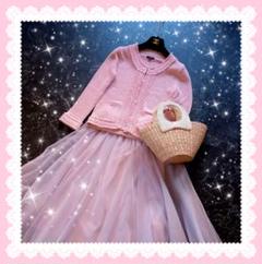 TOCCA♡トッカ♡シフォンフリルいっぱい♡カーディガン♡ピンク TOCCA♡トッカ♡シフォンフリルいっぱい♡カーディガン♡ピンク
