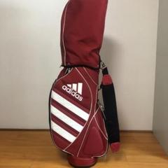 アディダス adidas キャディバッグ レッド フード付き - メルカリ