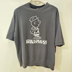 【ほぼ未使用】GU × PEANUTSコラボ チャーリーブラウン ラグランT