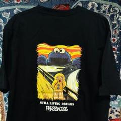 セサミストリート 叫び ティーシャツ 夏 半袖 メンズ 新品 XL ２XL 黒