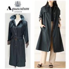 Aquascutum レディースダークグリーン レインコートM 2025年最新】Aquascutum レディース レインコート・ポンチョの