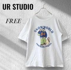 ユーアールスタジオ プリントビッグTシャツ カジュアル おしゃれ 古着 派手