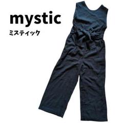 mystic オールインワン 黒 リボン付き サロペット ミスティック