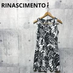 RINASCIMENTO リナシメント ノースリーブ 総柄ワンピース S