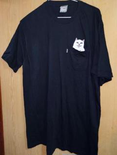 RIPNDIP 猫イラスト ポケットTシャツ Lサイズのサムネイル