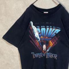 古着 90s タワーオブテラー ディズニー 半袖 シャツ ブラック 黒 ⑩ 古着 90s タワーオブテラー ディズニー 半袖 シャツ ブラック 黒