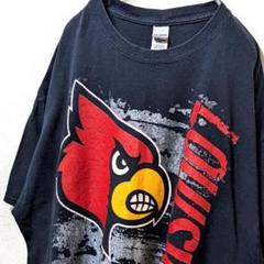 ギルダン ルイビルカージナルス デカロゴ Tシャツ ブラック 黒 XL 古着