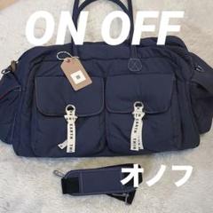 【美品】ONOFF オノフ ゴルフ ボストンバッグ　鞄　ネイビー　旅行 オノフ レディース ボストンバック (OV0722) 軽くて丈夫な