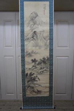 福田半香 山水の図 肉筆 落款 掛け軸 骨董 中国絵画・渡辺崋山師事 静岡の人 福田半香 山水の図 肉筆 落款 掛け軸 骨董 中国絵画・渡辺崋山