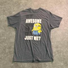 【ヴィンテージ】ミリオン　プリントTシャツ グレー 古着usedTSM10