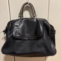 美品 DIESEL ボストンバッグ ナイロン レザー ブラック ロゴ 旅行バッグ Diesel ロゴエンボス ボストンバッグ | ブラック | FARFETCH JP