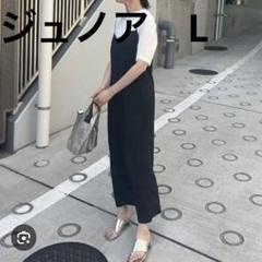 未使用　ブラック Ｉライン　キャミワンピースのサムネイル