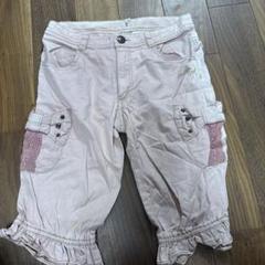 メルモピアノ フリル付きハーフパンツ ピンク