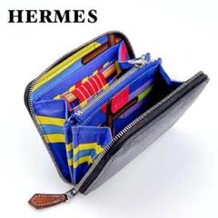 エルメス Hermes HERMES 二つ折り財布 アザップ シルクイン