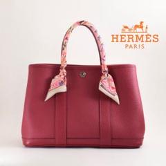 HERMES★レア★ガーデンツイリー レッド HERMES☆レア☆ガーデンツイリー レッド