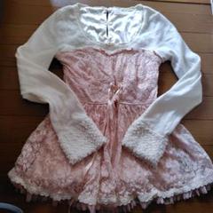 (初期限定デザイン)LIZLISA♡レースフリースチュニック 初期限定デザイン)LIZLISA♡レースフリースチュニック