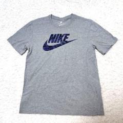 NIKE ナイキ ロゴTシャツ クルーネック L グレー 迷彩