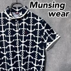 Munsingwear マンシングウェア 総柄 半袖 ポロシャツ ゴルフ ウェア