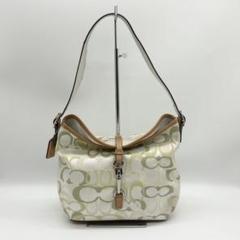 バッグ Coach Signature Soft Clip Hobo Bag Green Coach Signature Soft Clip Hobo Bag Green - メルカリ