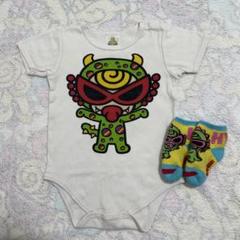 ヒステリックミニ　ロンパース　靴下　70 モンスター　ミニラ　正規品